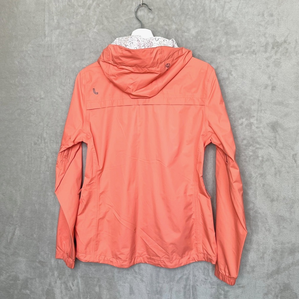 LOLE CUMULUS Hooded Rain Jacket Womens sz M Salmon - Picture 2 of 9